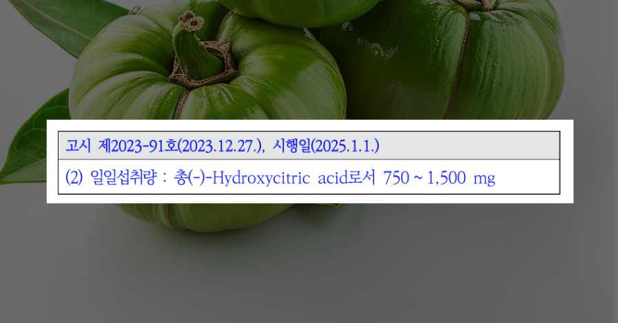 그린몬스터 가르시니아 부작용 성분 간독성