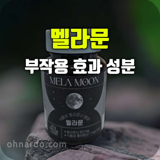 네이토닌 멜라문 부작용 효능 복용법