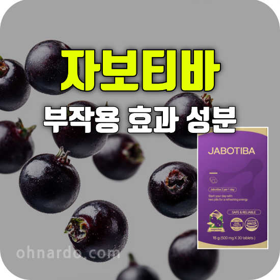 최화정 자보티바 부작용 효과 성분