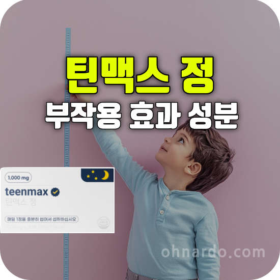 틴맥스 부작용 효능 성분 내돈내산 후기