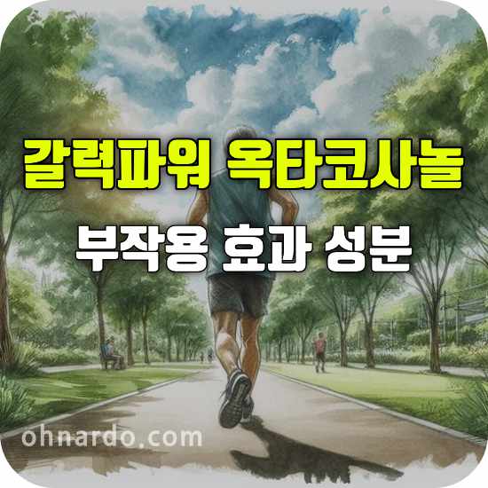 갈력파워 옥타코사놀 부작용 효과 성분