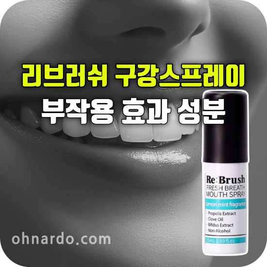 리브러쉬 구강스프레이 부작용 효과 성분