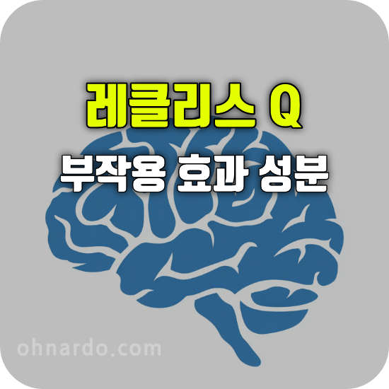 레클리스 Q 부작용 효능 성분 복용법