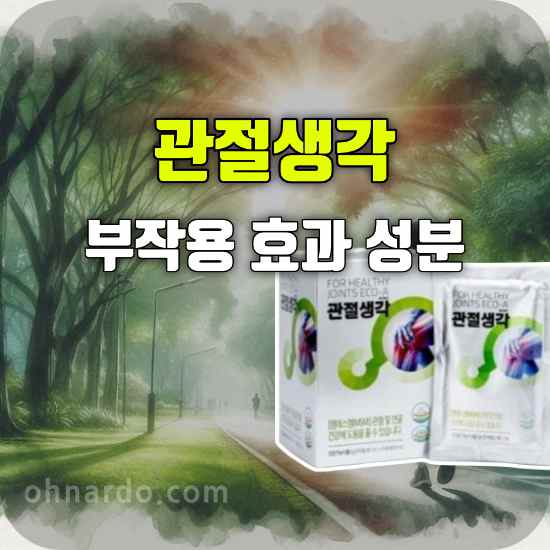 관절생각 부작용 효능 성분