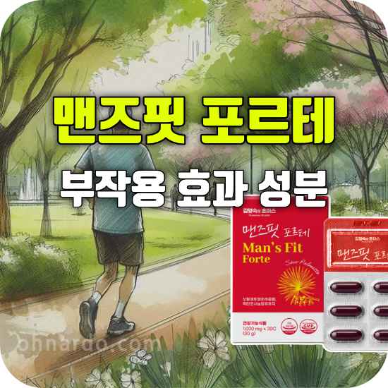 맨드핏 포르테 부작용 효능 성분 복용 방법 전립선 약
