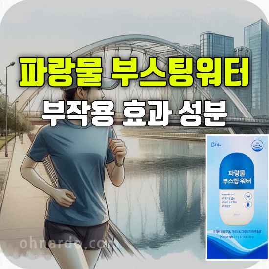 파랑물 부스팅 워터 부작용 효과 성분