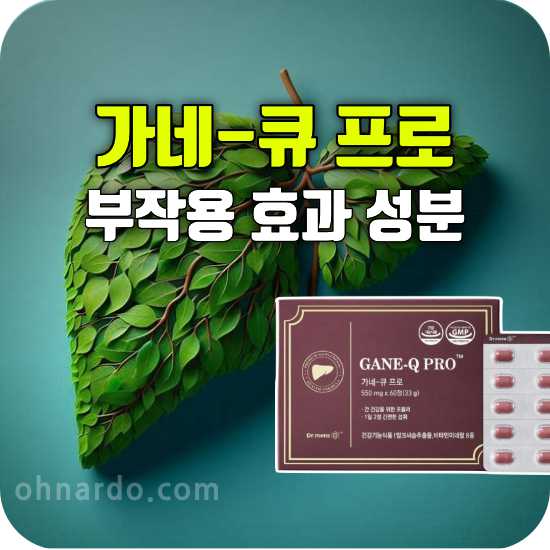 가네큐프로 부작용 효과 성분