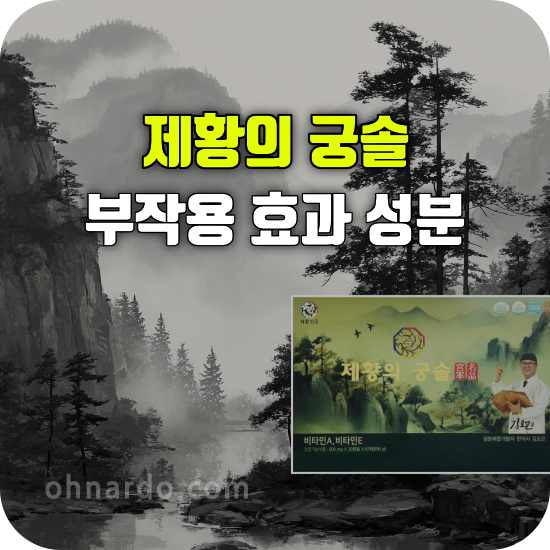 제황의 궁솔 부작용 효능 먹는 방법